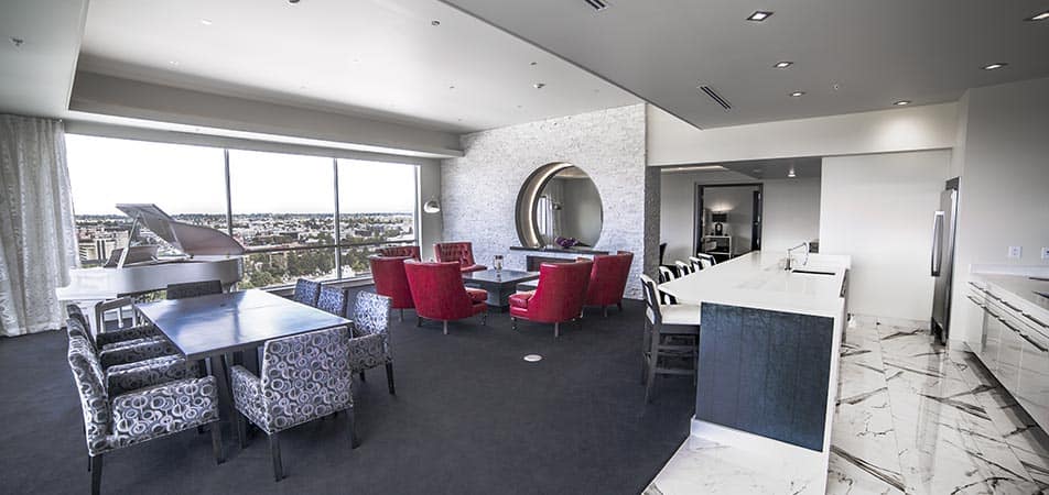 Davenport Grand Presidential Suite Living area