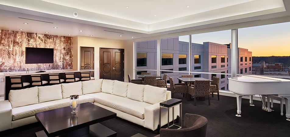 Davenport Grand Presidential Suites Living Area