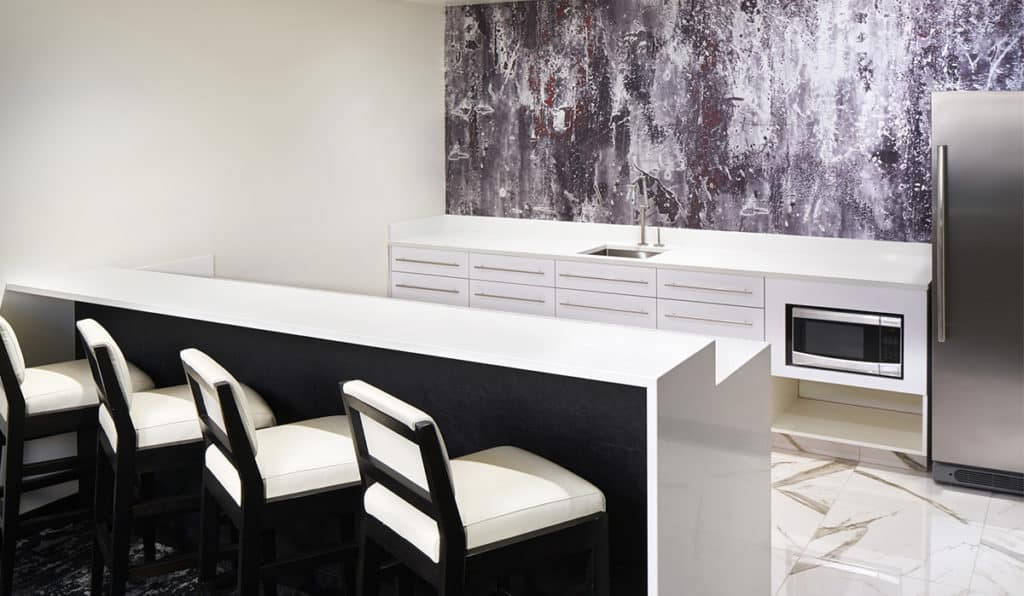 Governor Suite Bar and kitchen with Chairs | Davenport Grand