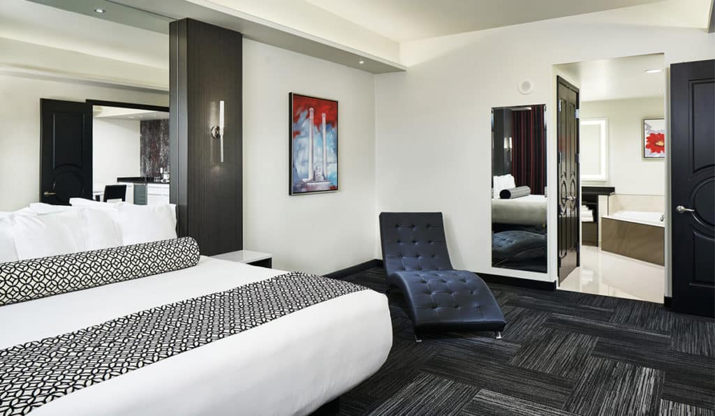 Davenport Grand | Penthouse Suite living area | Bedroom