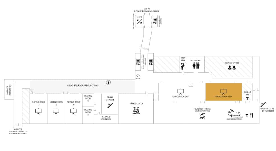 Davenport Grand Terrace Room West Spokane Meeting Room The