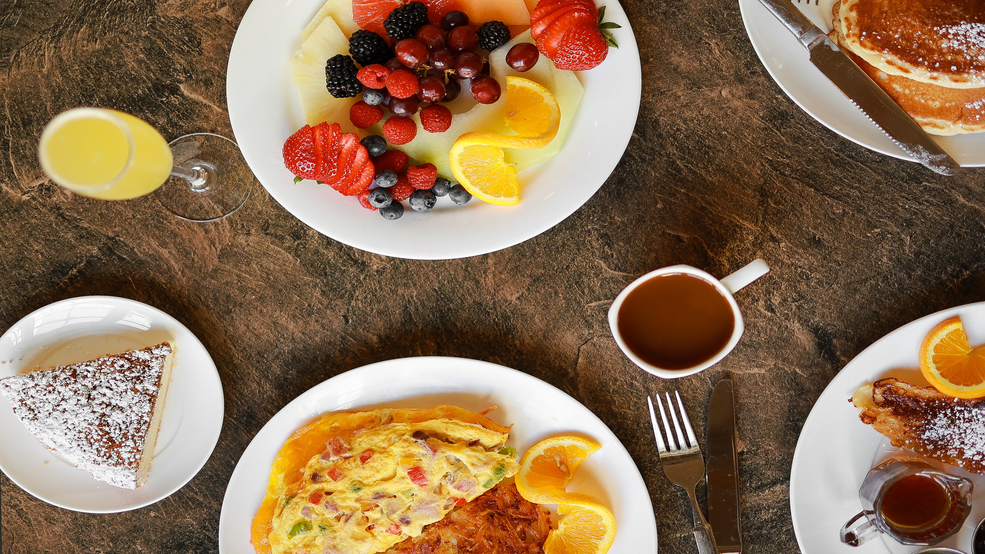 eggs and fruit