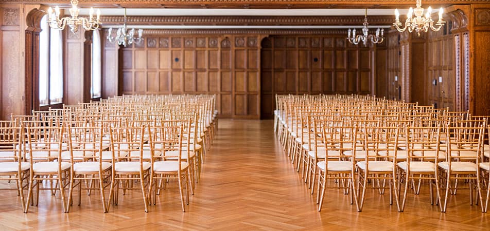 Elizabethan Event Hall | Historic Davenport | Chairs