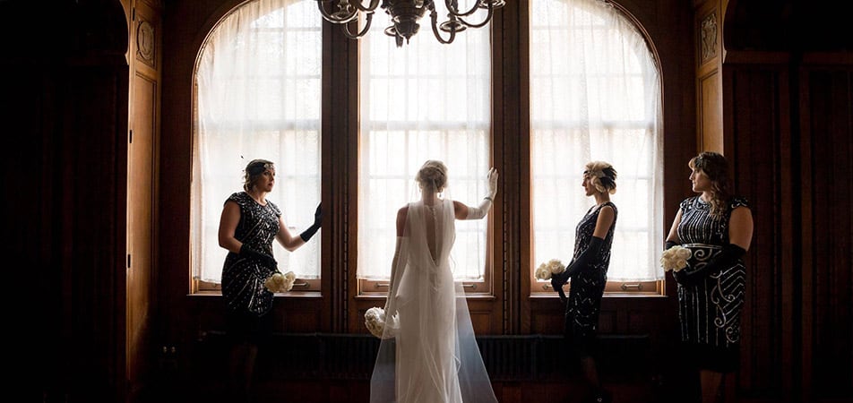 Elizabethan Event Hall | Historic Davenport | Bride and briesmades