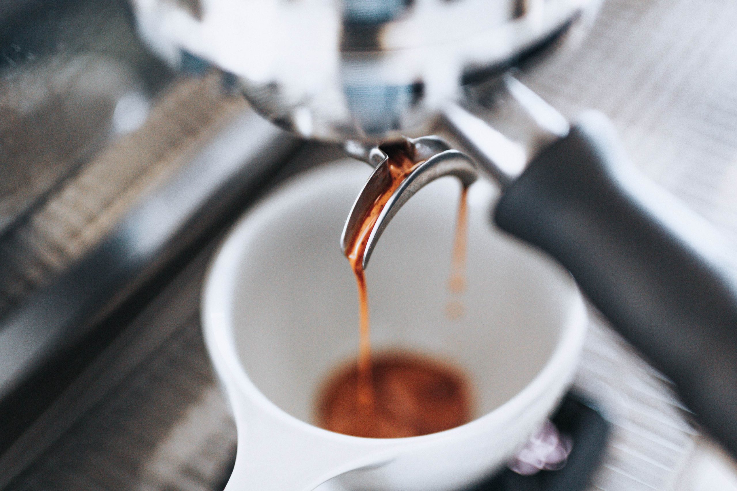 espresso being made