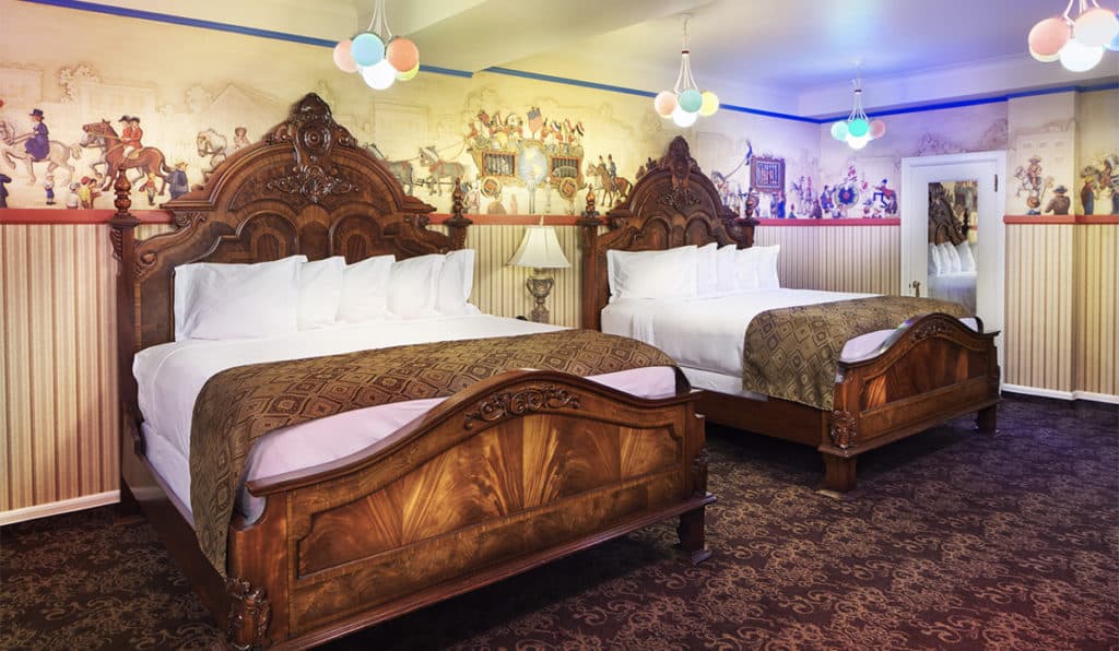 View of Beds | Circus Room | Historic Davenport