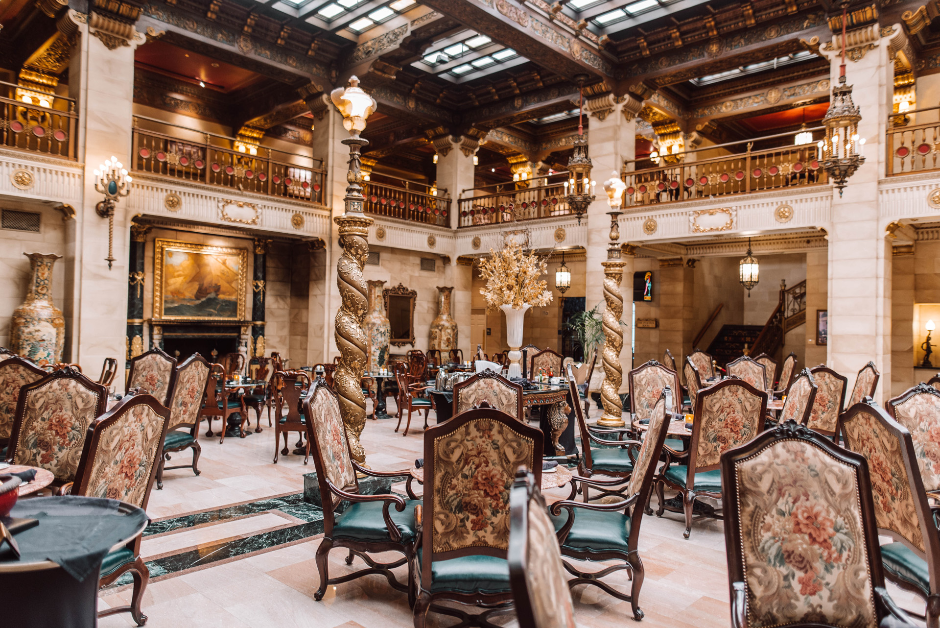 Historic Davenport Hotel Spokane Dining Room