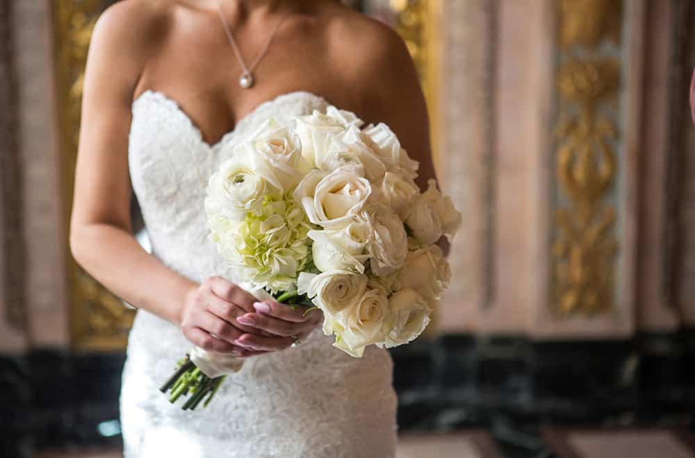 Bride with flowers | Weddings | Historic